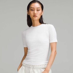 Lululemon Asymmetrical Ribbed Cotton T-Shirt